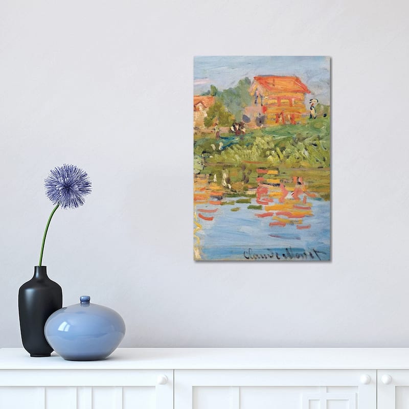 iCanvas "Regattas at Argenteuil, c.1872" by Claude Monet Canvas Print - 18x12x1.5