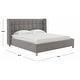 preview thumbnail 7 of 14, SAFAVIEH Couture Emerson Grid Tufted Bed.