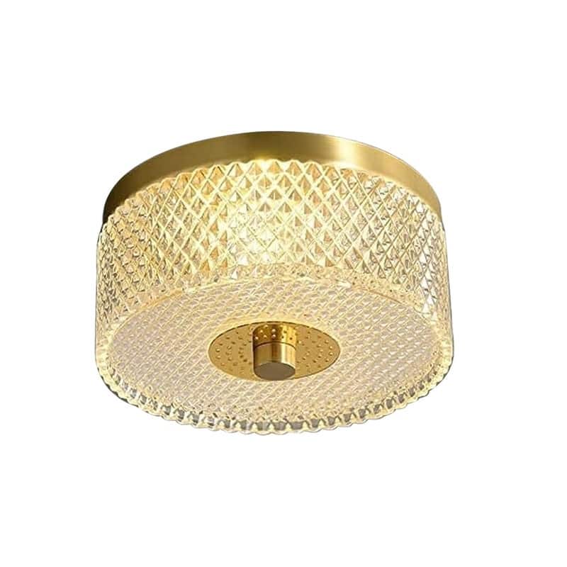 Modern bedroom light gold ceiling light metal hallway light - N/A