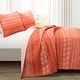 preview thumbnail 4 of 3, Lush Decor Hygge Geometric Pattern 3-piece Quilt Set