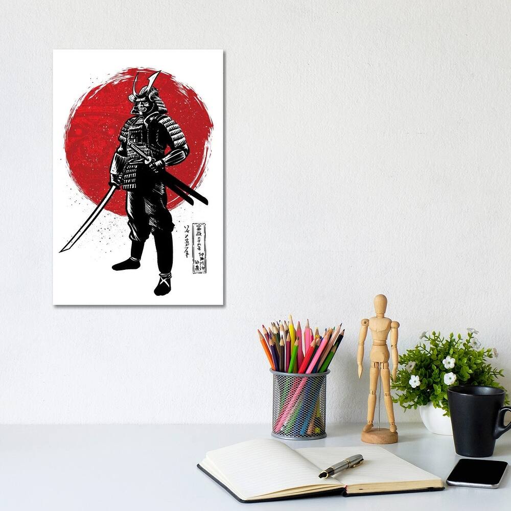 iCanvas "Samurai With Two Katanas" by Alberto Perez Canvas Print
