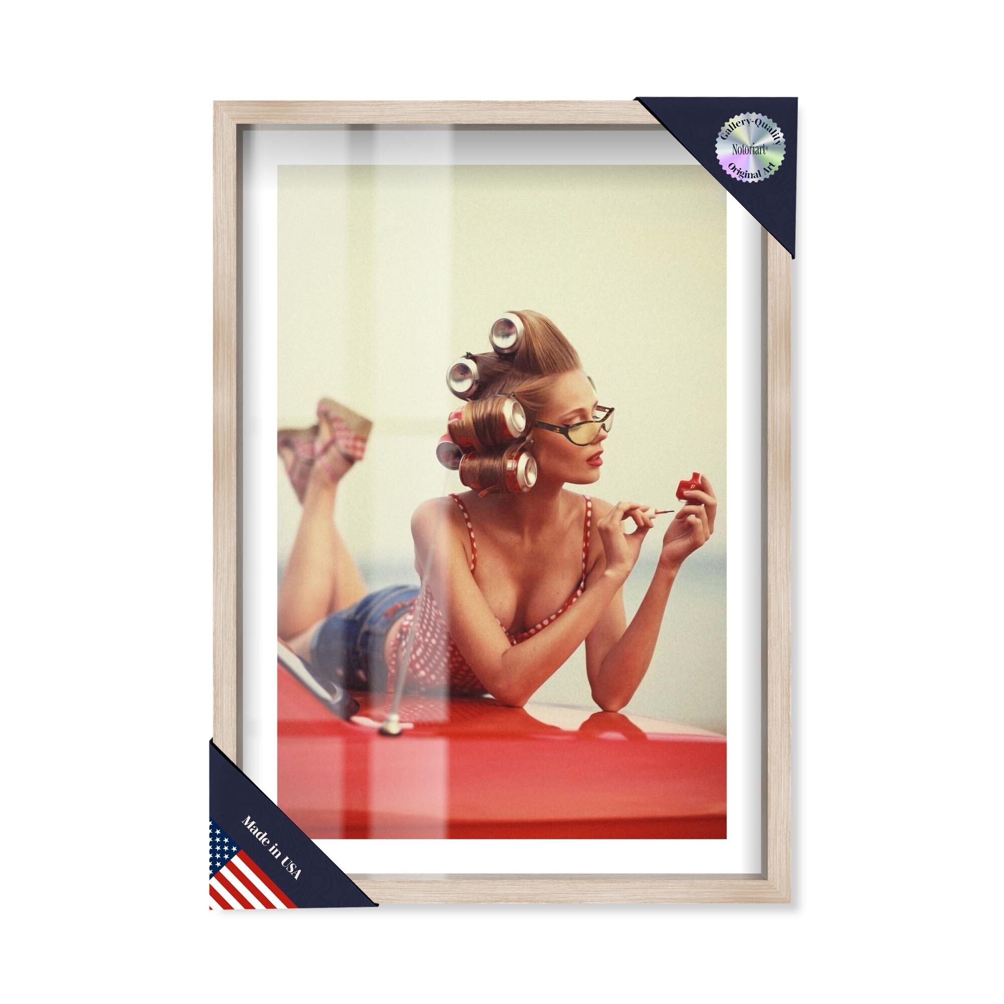 Not your girl Shadowbox Print by Notoriart