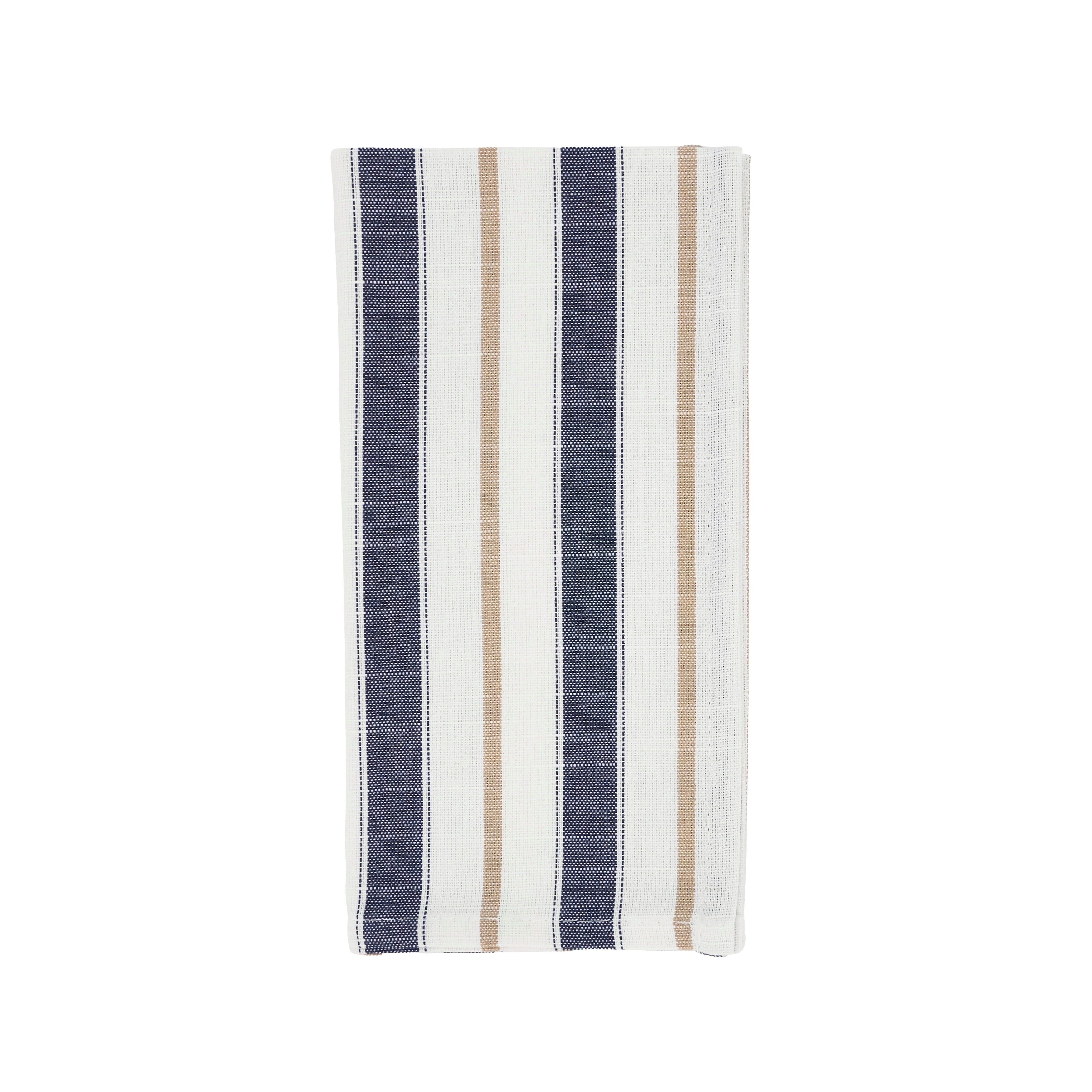 Striped Cloth Napkins (Set of 4) - Farmhouse Table Napkins for Everyday Dining, Casual Entertaining, Kitchen Table Settings