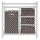 preview thumbnail 2 of 5, Costway Brown Infant Baby Changing Table w/3 Basket Hamper Diaper