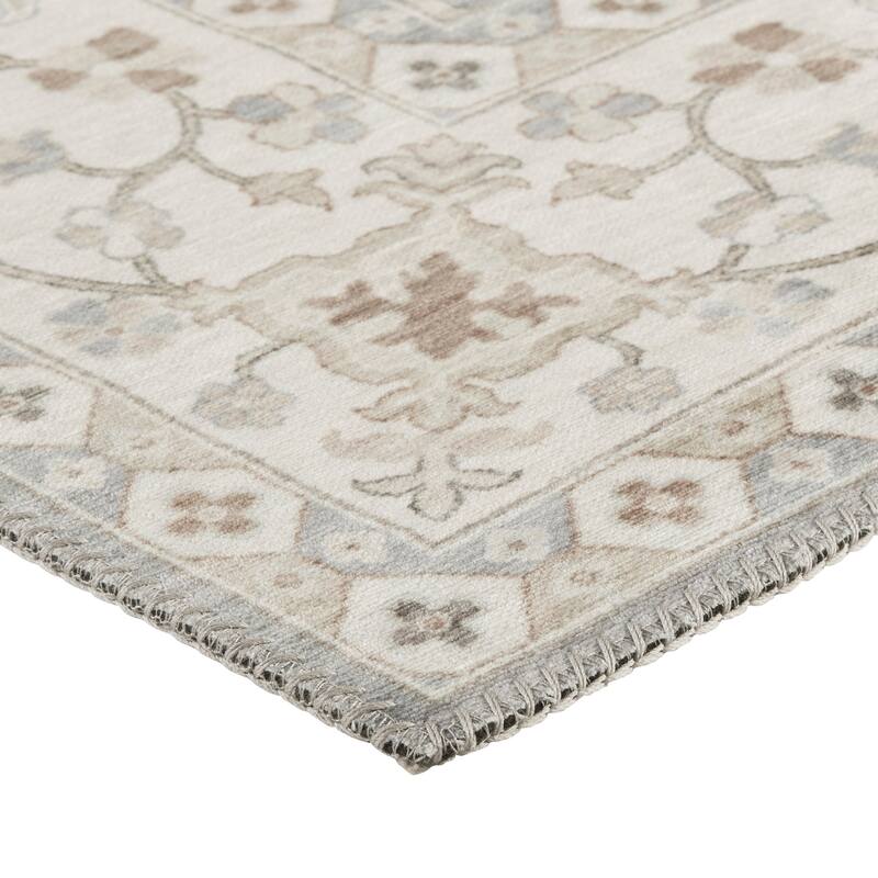Creative Home Ideas Washable Skid-Resistant Chenille Rug