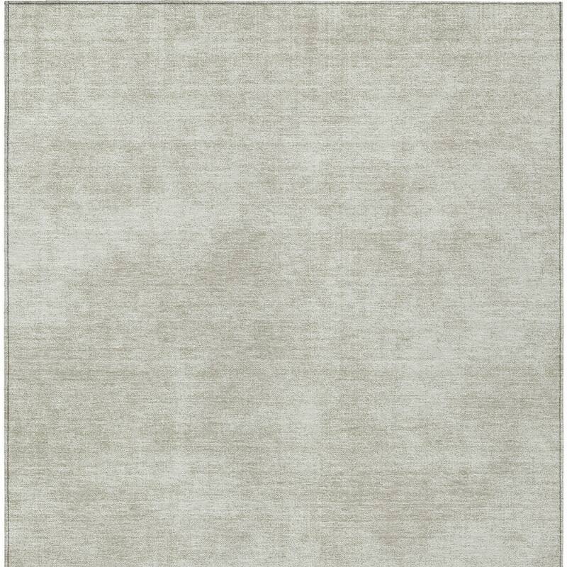 HomeRoots Solid Color Transitional Rectangle Outdoor Rug