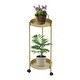 preview thumbnail 9 of 8, Wrought Iron Plant Stand Metal Potted Plant Stand Display Stand Indoor Outdoor