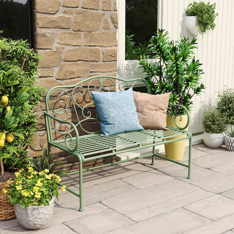 Christopher Knight Home Garden Bench for Any Outdoor Space - Matte Green