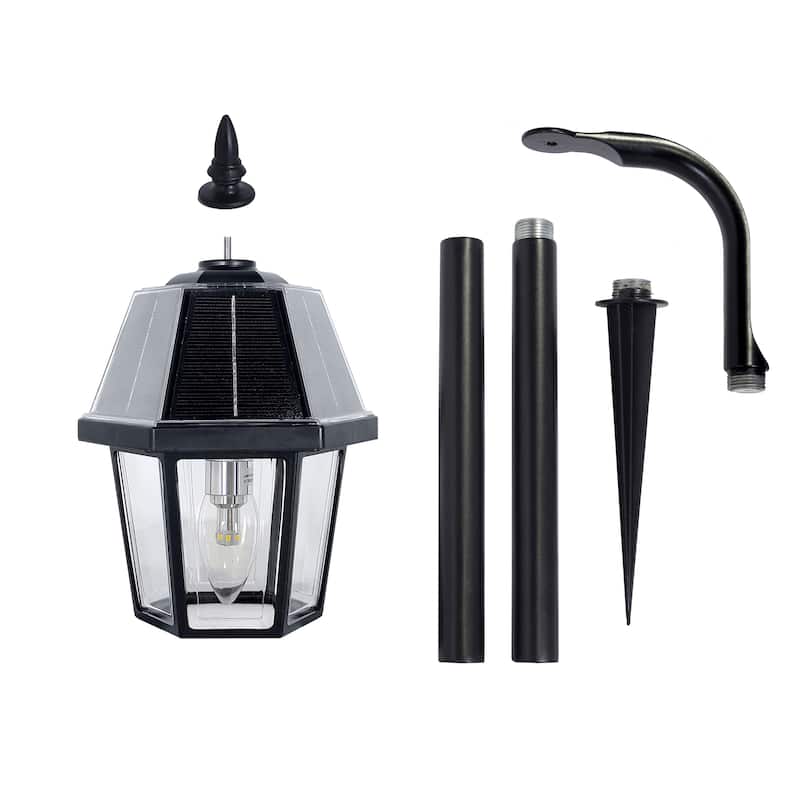 Shepherd Hook 80 Lumen Solar Warm White LED Pathway Landscape Light
