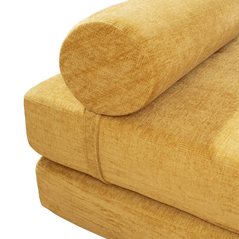 Art Leon Tufted Convertible Queen Size Chaise Lounge