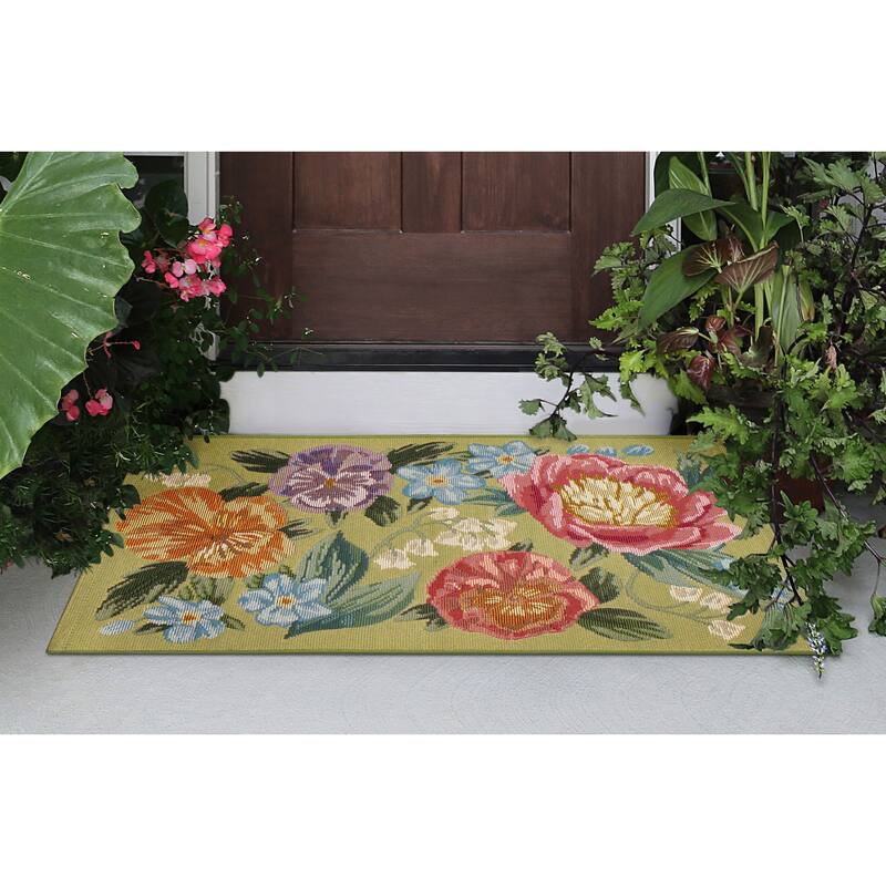Liora Manne Esencia Secret Garden Indoor/Outdoor Mat