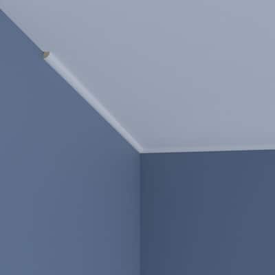 3/8"H x 3/8"P x 5/8"F x 94 1/2"L Everly Crown Moulding - 1-Pack