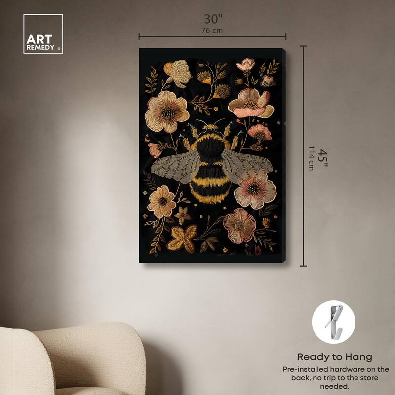 Honeyed Herald II Canvas by Art Remedy, Gallery Wrapped
