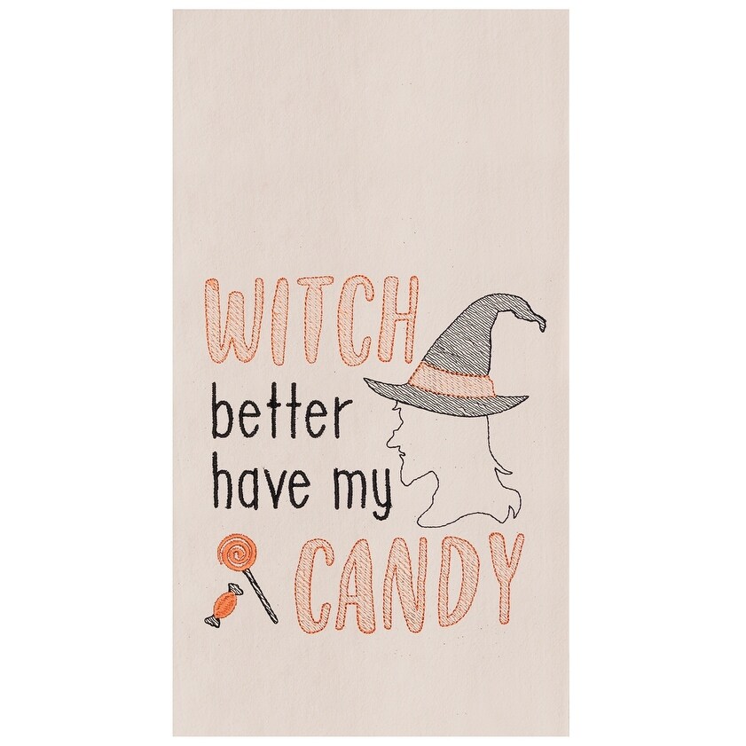 Funny Dish Towel, Witch Better Have My Candy Flour Sack Kitchen