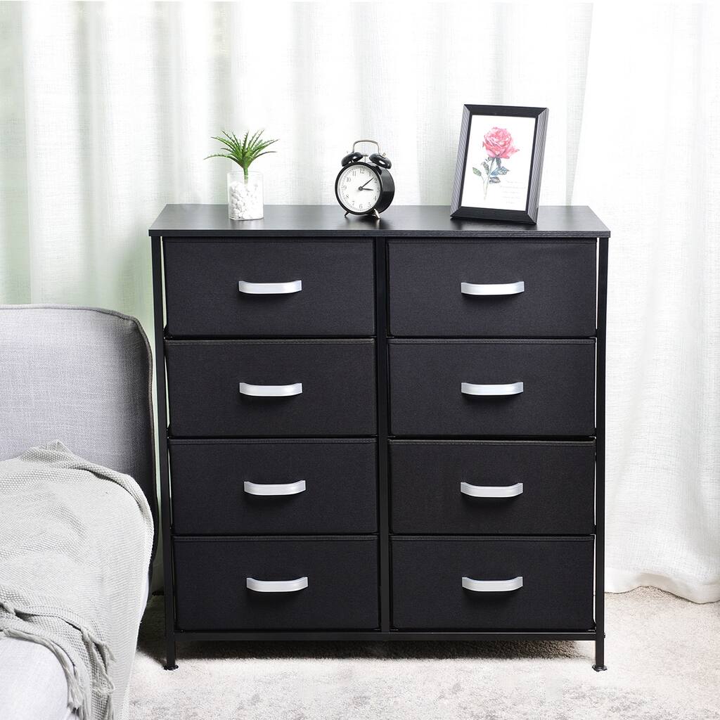 Fabric 8-drawer Storage Organizer Double Dresser