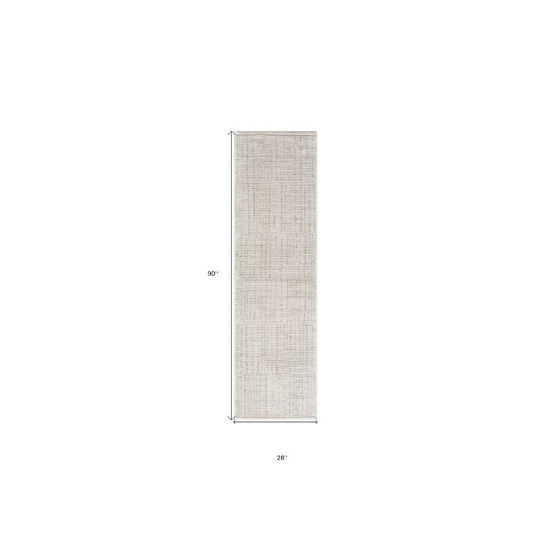Power Loomed Abstract Modern Area Rug - 90' X '26' X '0.59