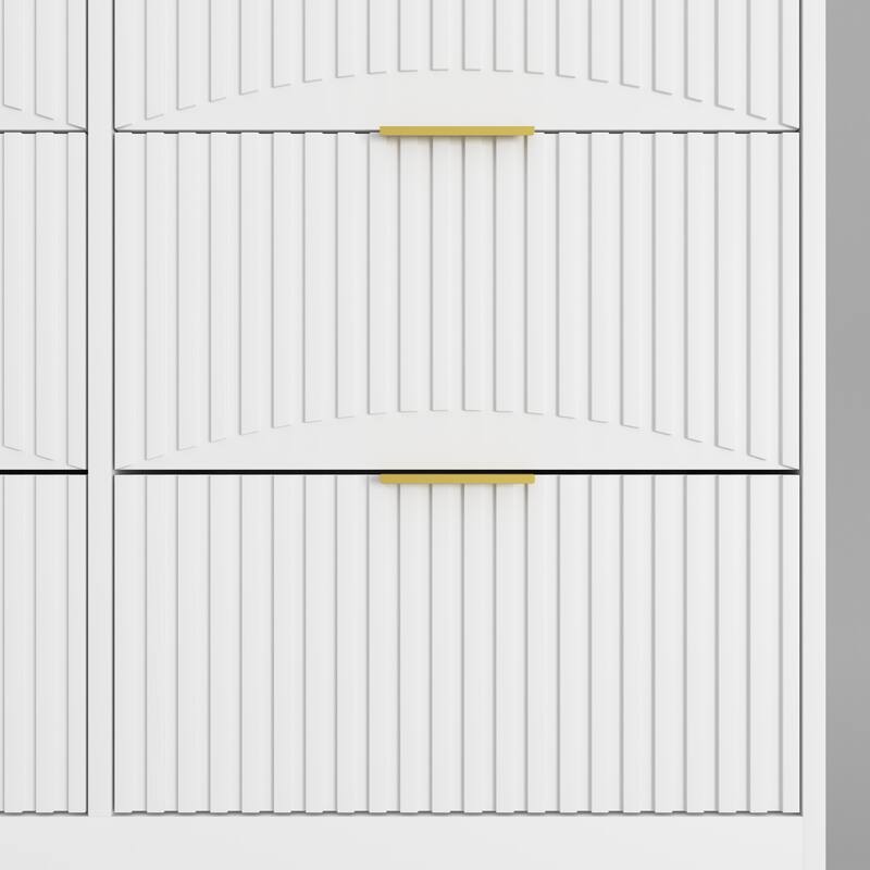 9 Drawer Dresser, 63" Large Deep Chest of Drawers, Wooden Dresser Storage Cabinet with 9 Drawers for Bedroom, Long Dressers