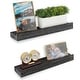 preview thumbnail 9 of 13, Rustic State Smith Solid Wood Picture Ledge Wall Shelf 17 Inch