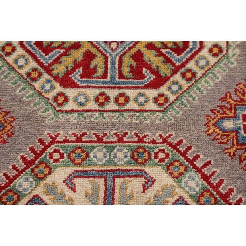Kazak Foyer Rug Handmade Wool Carpet - 3'5" x 5'0"