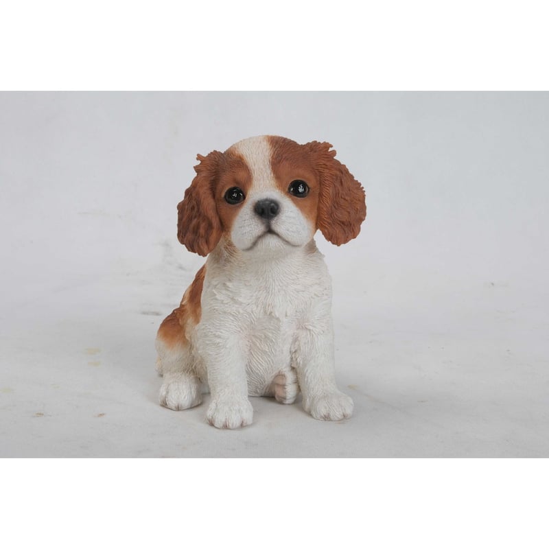 6" King Charles Puppy Outdoor Garden Statue