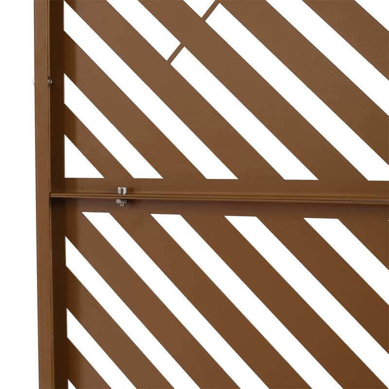 Outdoor & Indoor Privacy Screen Metal Privacy Screen 76" H×48" W