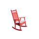 Poly Classic Porch Rocker - Bright Red