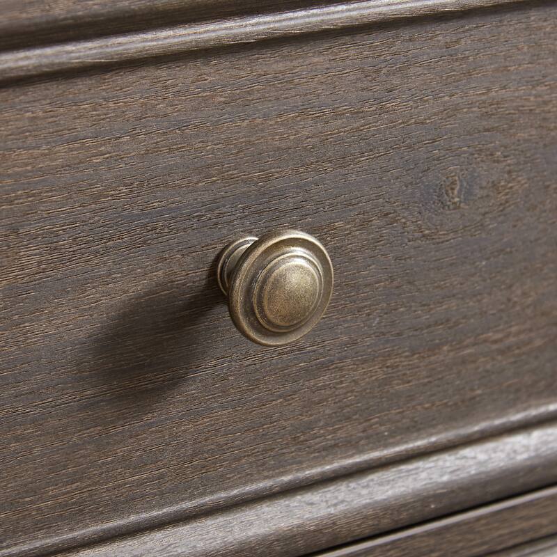 GDF Studio - Modern Tall Storage Cabinet with Drawer and Glass Doors.