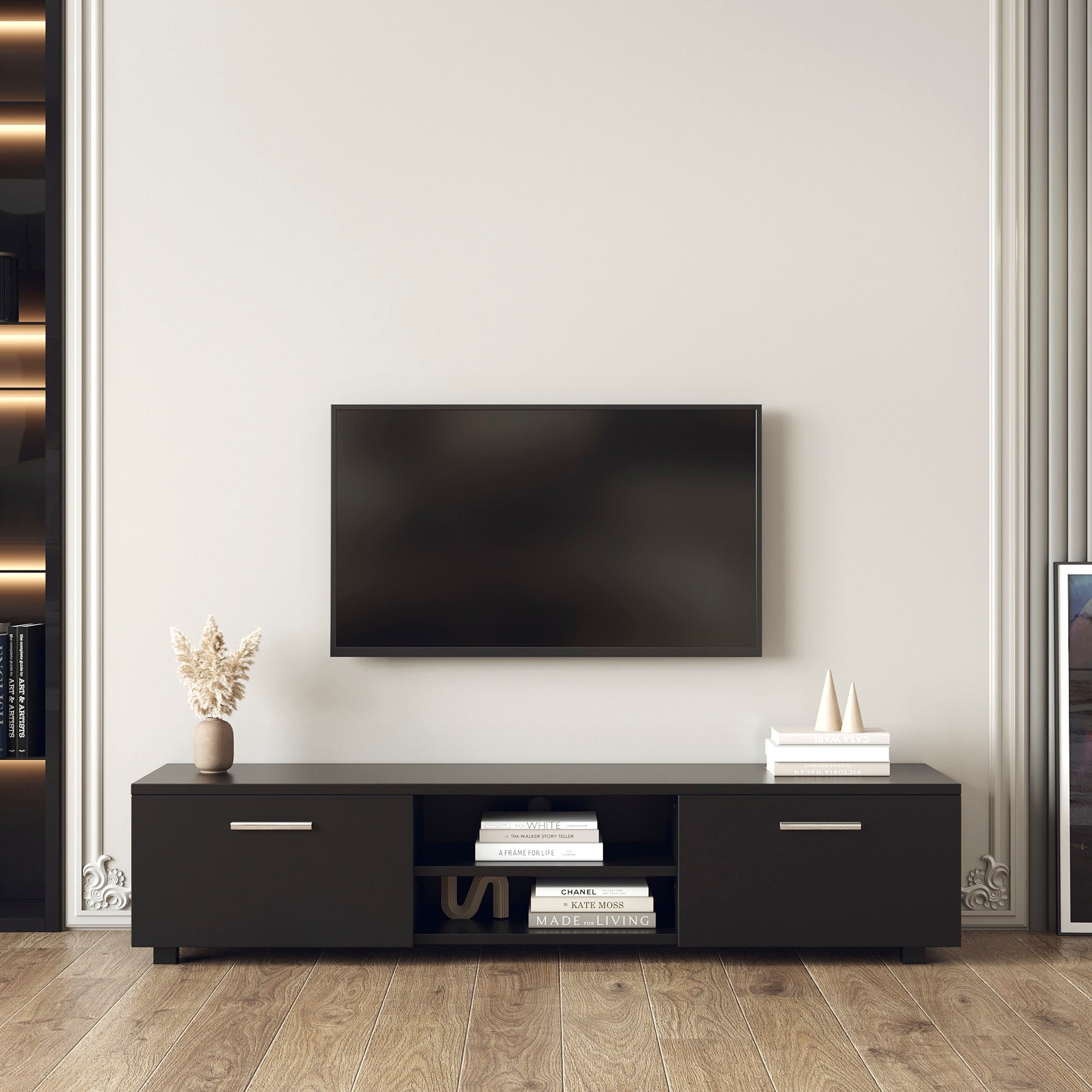 Tv stand for 70 new arrivals inch tv black