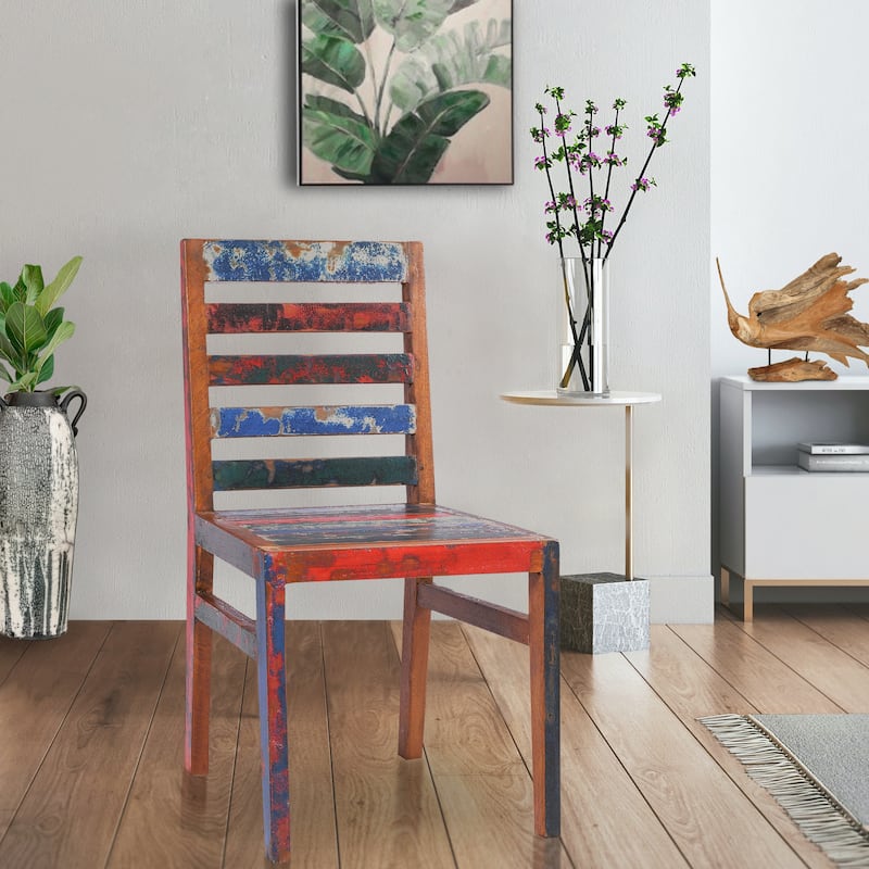 Chic Teak Marina Del Rey Dining Chair made from Recycled Teak Wood Boats