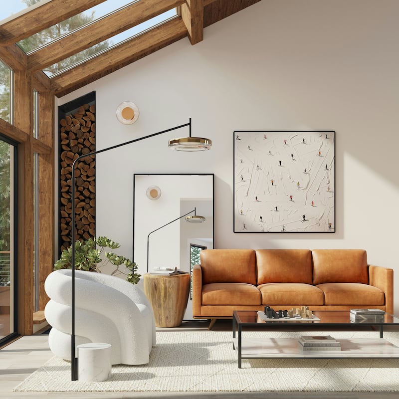 Poly & Bark Nolita 85" Sofa - Full Grain Genuine Italian Leather