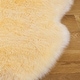 preview thumbnail 97 of 201, SAFAVIEH Handmade Natural Sheepskin Leanca 3.4-inch Thick Rug