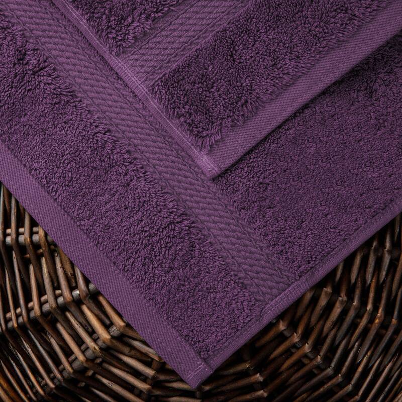 Superior Egyptian Cotton Heavyweight Solid Plush Towel Set