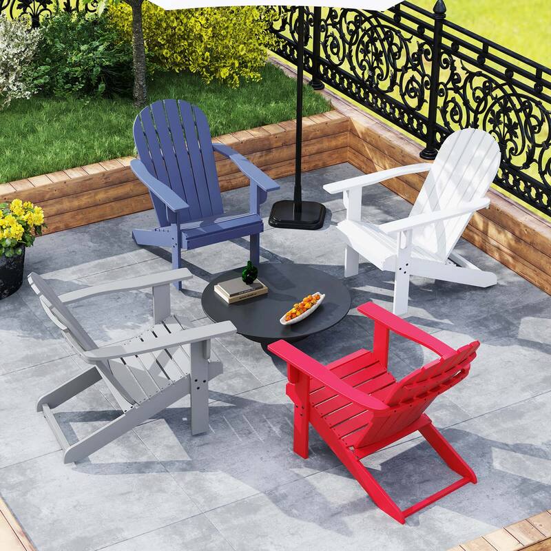 Costway Patio Adirondack Chair with Inclined Seat High Backrest & Wide - See Details
