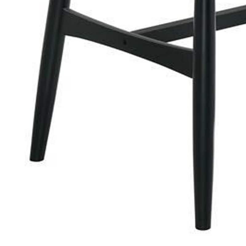 Riera 72 Inch Two Tone Dining Table, Brown Plank Top, Black Trestle Base