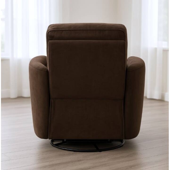 Cozy Microfiber Manual Swivel Recliner