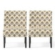 preview thumbnail 11 of 16, Kassi Ikat Pattern Accent Chair (Set of 2) by Christopher Knight Home - 22.50" L x 29.50" W x 32.00" H
