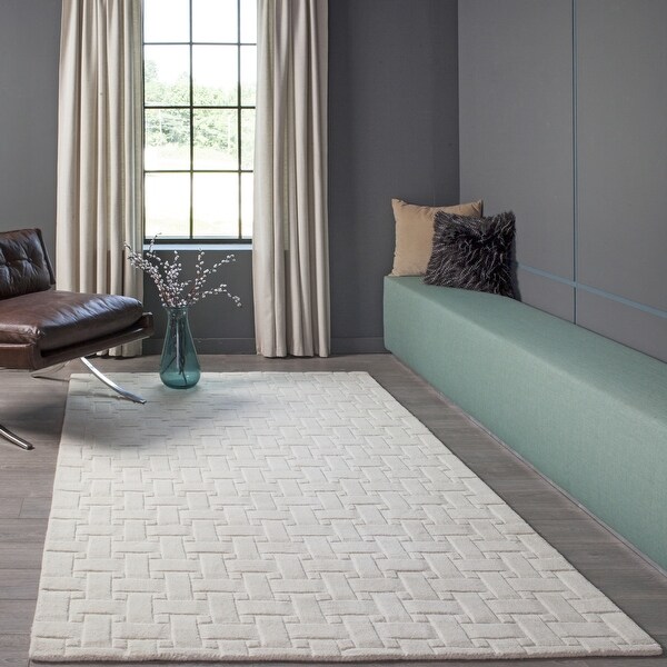 Momeni Metro Ivory Hand-Tufted Wool Rug