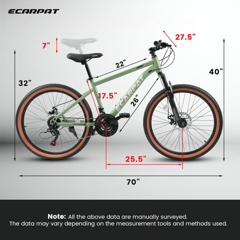 27.5 Inch Mountain Bike for Adults,Durable High Carbon Steel Frame
