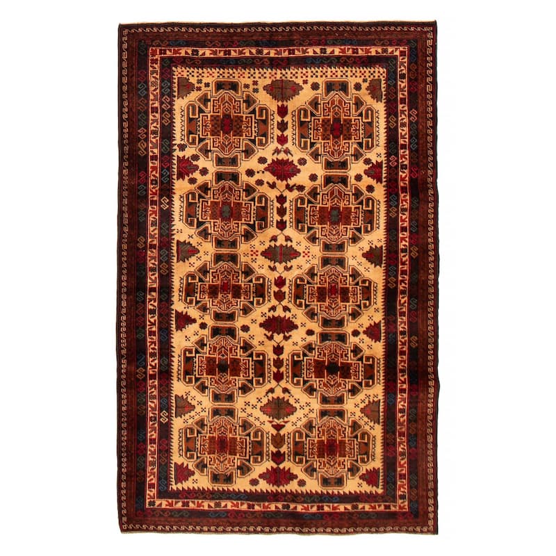 Teimani Ivory Rug 3'11" x 6'5" - 3'11 x 6'5 - Ivory - 3'11 x 6'5