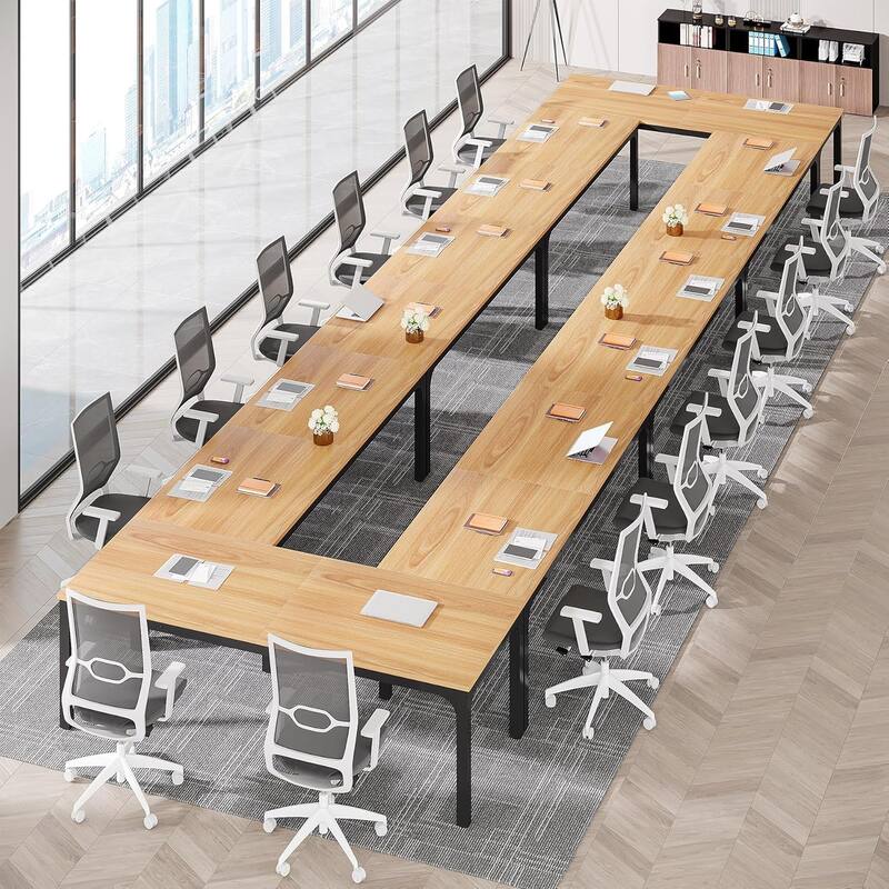 78.74" Large Rectangle Conference Table/Desk, Modern Seminar Meeting Table, Business Tables for Boardroom & Office