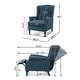 preview thumbnail 58 of 64, Christopher Knight Home Walter Button-tufted Reclining Club Chair