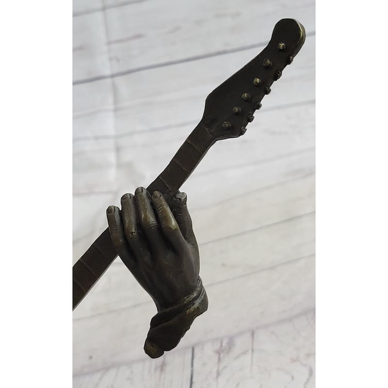 Jimi Hendrix Bronze Bust Sculpture Statue Collectible Art 10 Inches X 10 Inches