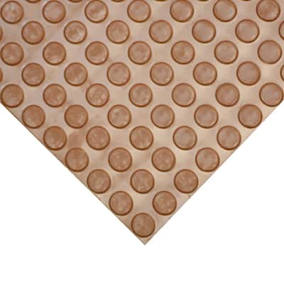 Goodyear Coin-Pattern Rubber Flooring -- 3.5mm x 36" x 10ft - Brown - 36x120