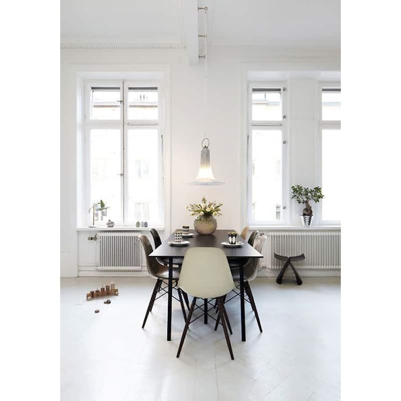 Molded Dining Side Chairs For Kitchen Eiffel Metal Legs Design Bedroom Waiting Room (Set of 4)