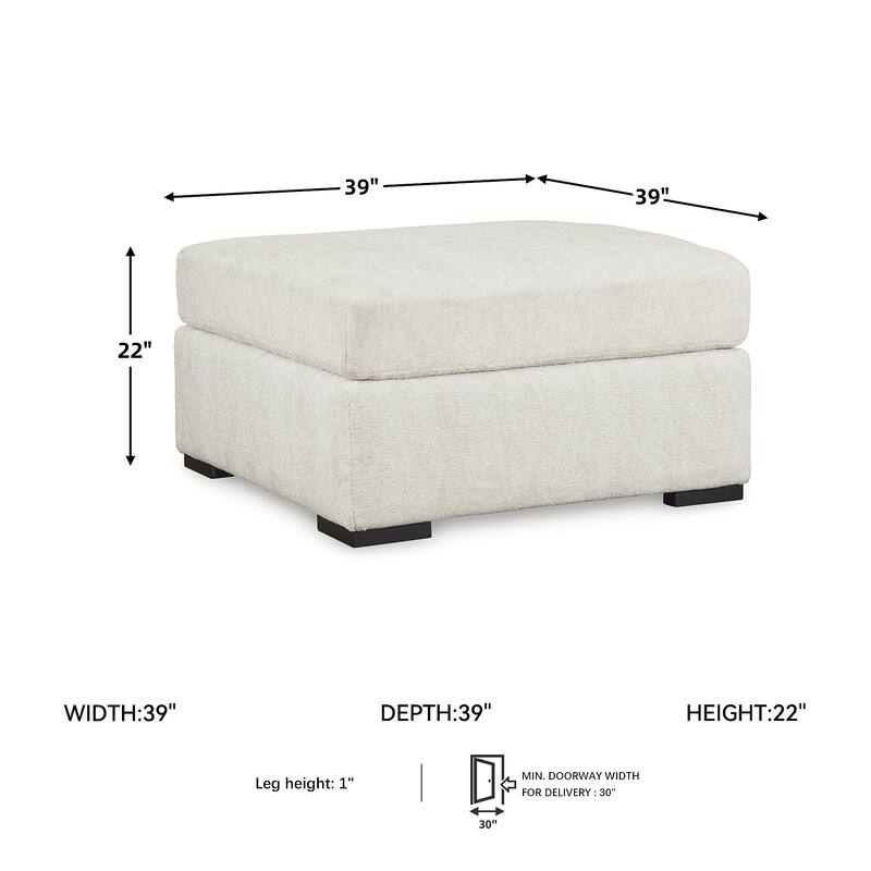 Signature Design by Ashley Chessington Ivory Oversized Accent Ottoman
