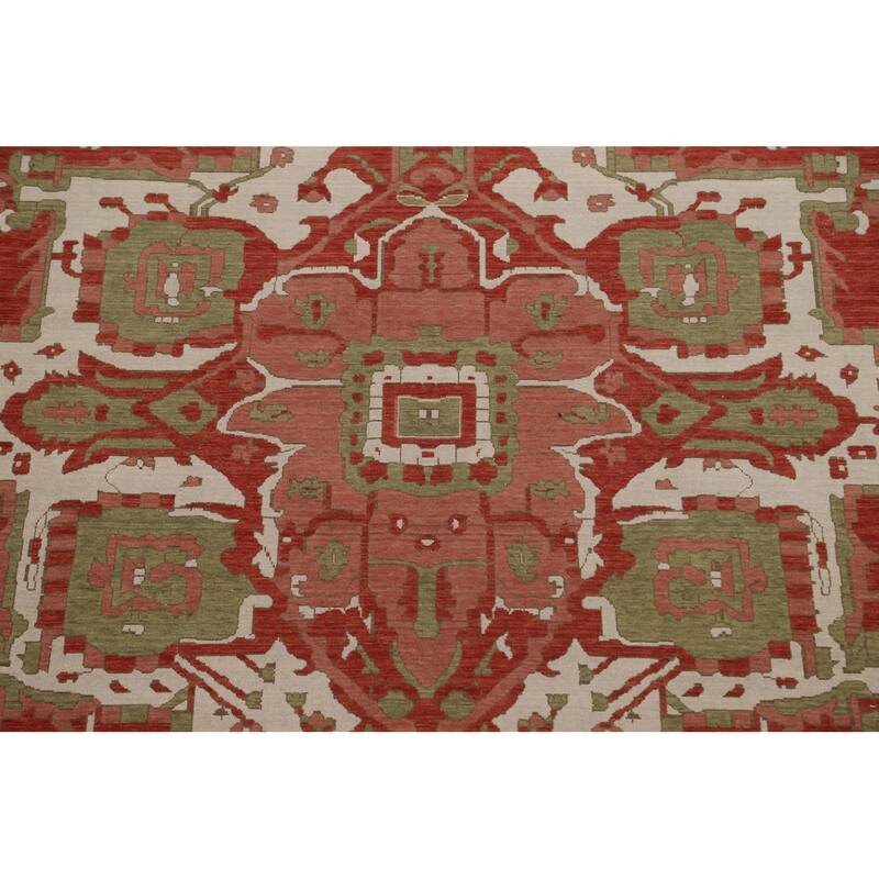 Traditional Heriz Serapi Turkish Oriental Area Rug Wool Hand-knotted - 9'9" x 13'0"