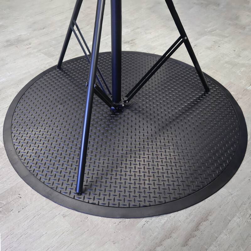 Rubber-Cal Circular Rubber Mat - 48" Diameter - 48in Diameter