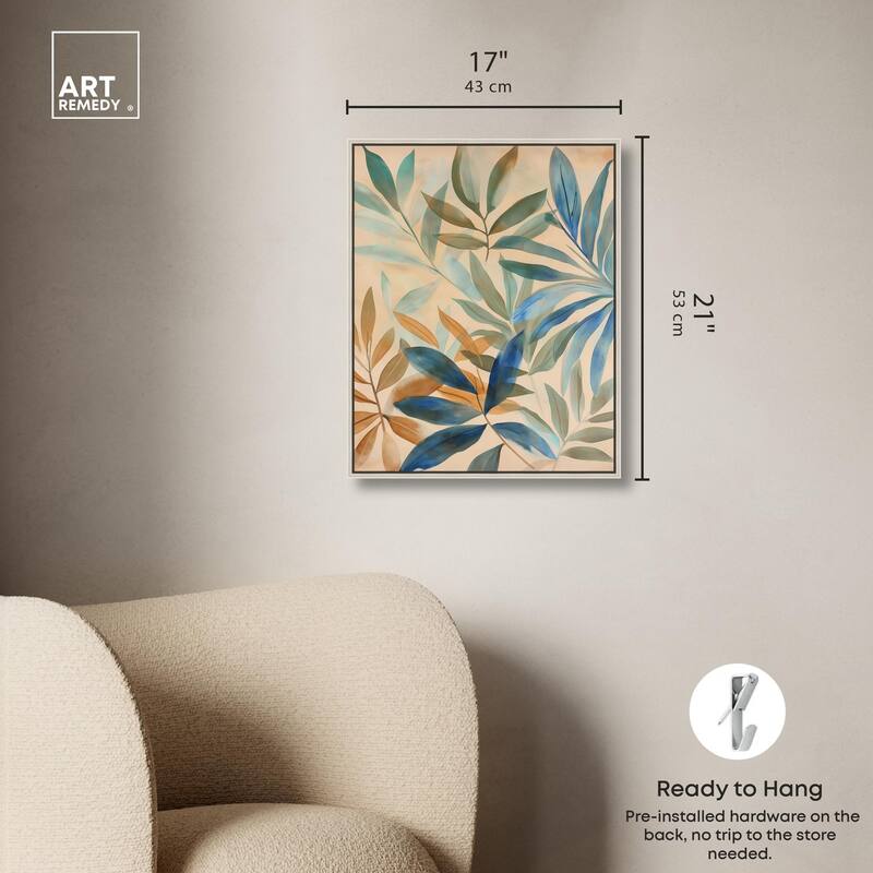 Leaf Labyrinth I Canvas by Art Remedy