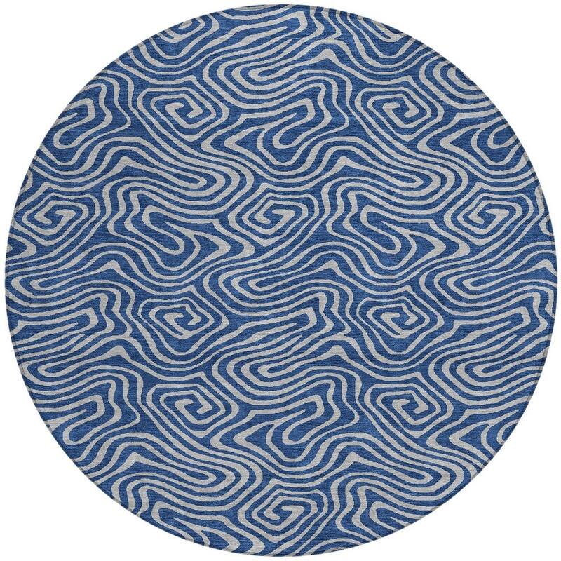 HomeRoots Abstract Transitional Rectangle Outdoor Rug