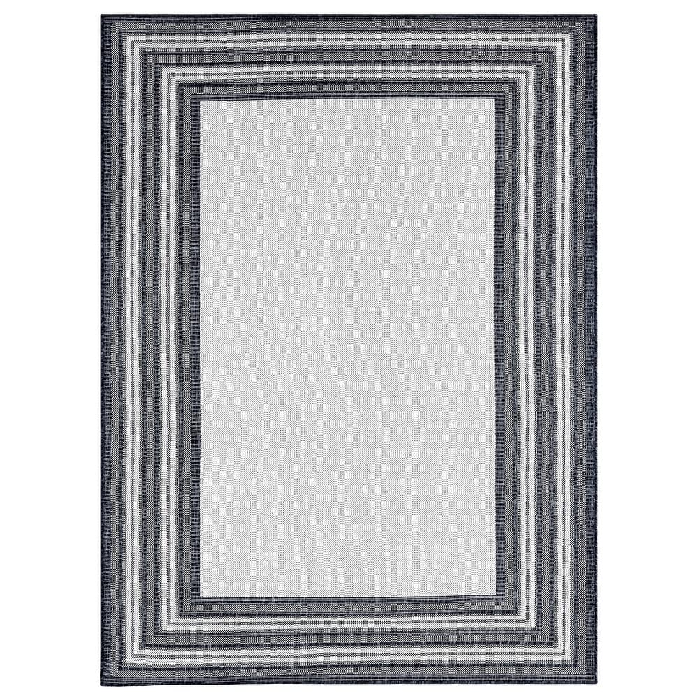 Nicole Miller New York Patio Country Layla Border Indoor/ Outdoor Rug